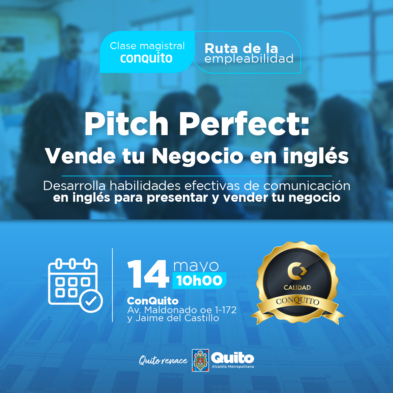 Pitch Perfect: Vende tu Negocio en inglés