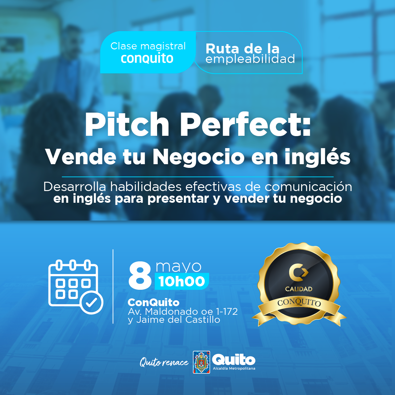 Pitch Perfect: Vende tu Negocio en inglés