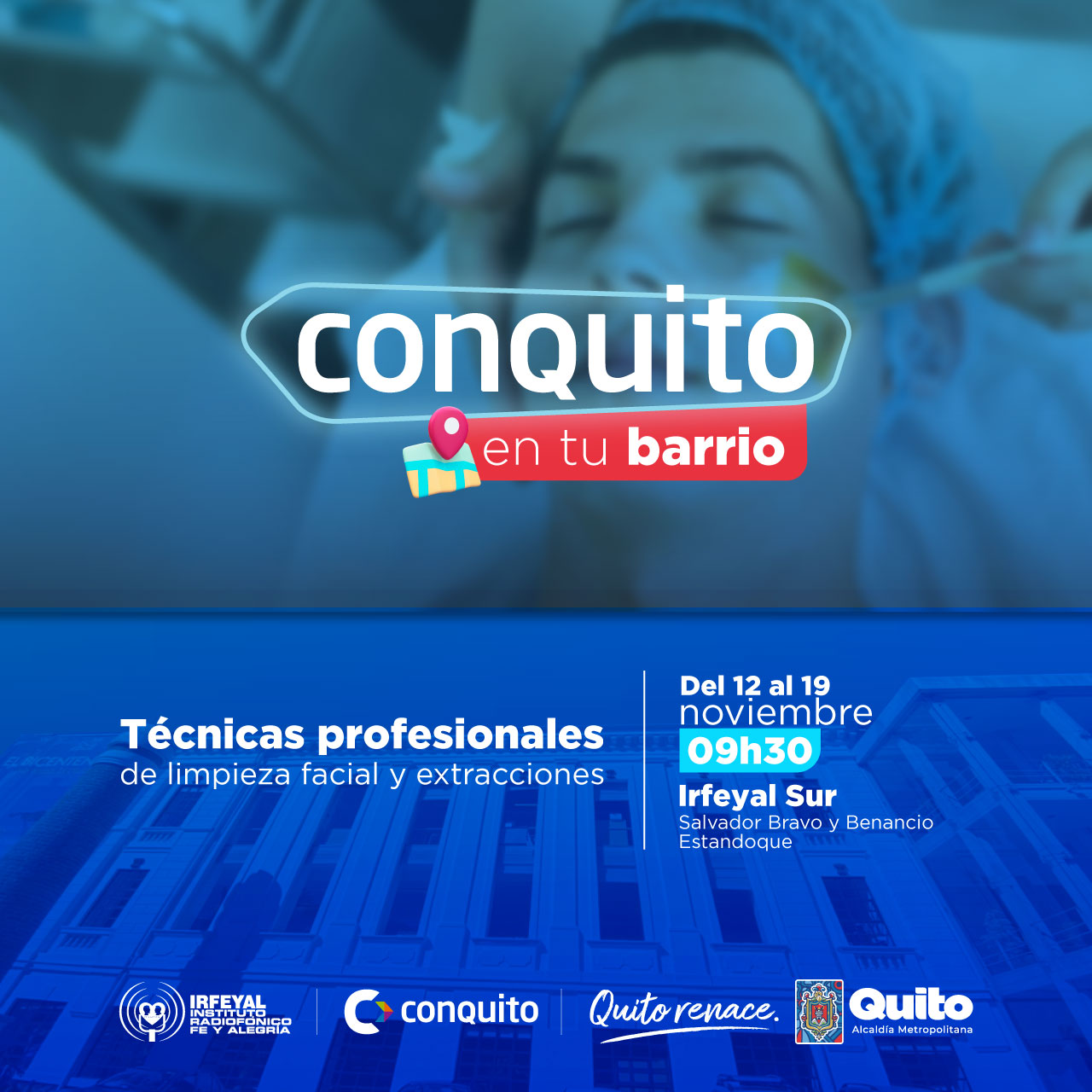 Técnicas profesionales de limpieza facial y extracciones