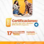 Certificaciones: ISO 9001, ISO 14001, ISO45001, BPM, HACCP, Orgánicos.