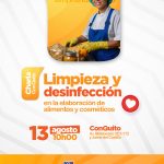 Limpieza y desinfección para elaboración de alimentos y cosméticos.