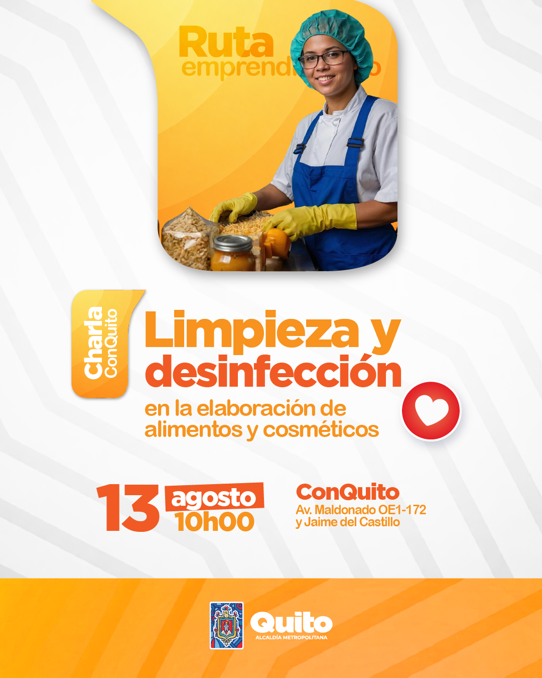 Limpieza y desinfección para elaboración de alimentos y cosméticos.